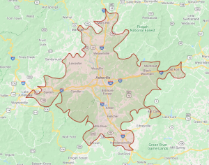 Royce's Tree Service Area Map